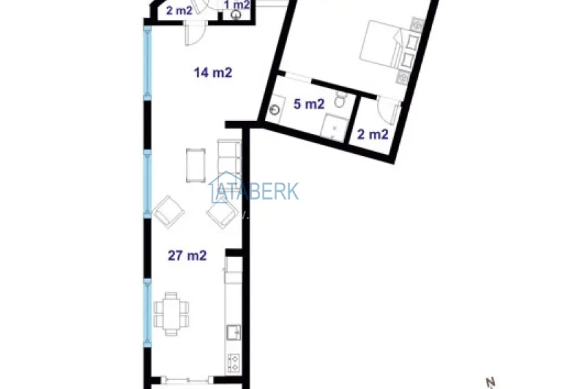 Buy cheap Gorgeous private villa with panoramic views and guest bungalow in Kestel, Alanya 4 