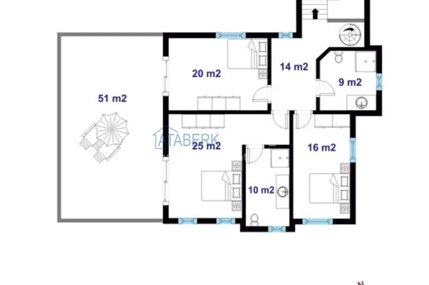 Buy cheap Gorgeous private villa with panoramic views and guest bungalow in Kestel, Alanya 3 