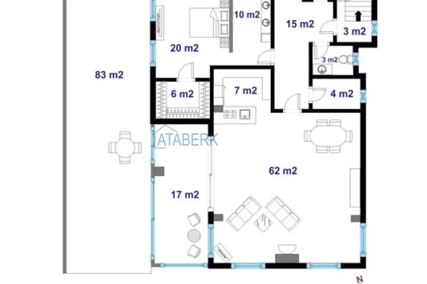 Buy cheap Gorgeous private villa with panoramic views and guest bungalow in Kestel, Alanya 2 