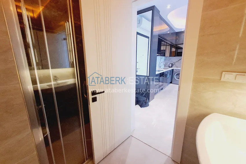 Purchase Furnished apartment with radiator heating system in the center of Alanya 10 