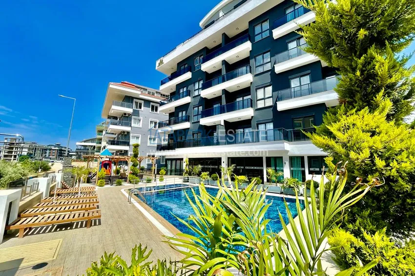 Garden duplex with modern interiors in a new residential complex, Oba district, Alanya 10 