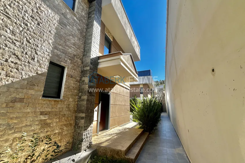 Semi-detached two-level villa with furniture and garden in Kargicak, Alanya 21 