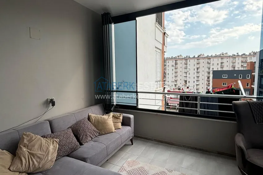 Purchase Two-bedroom apartment with a glazed balcony in Mersin, Tomyuk district 7 