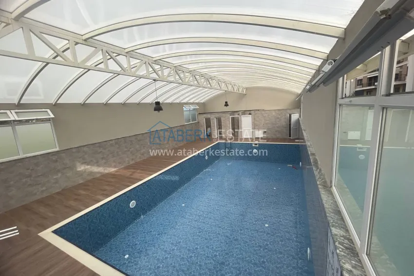 Semi-detached triplex villa in Kargicak area, furnished in a cottage complex 12 