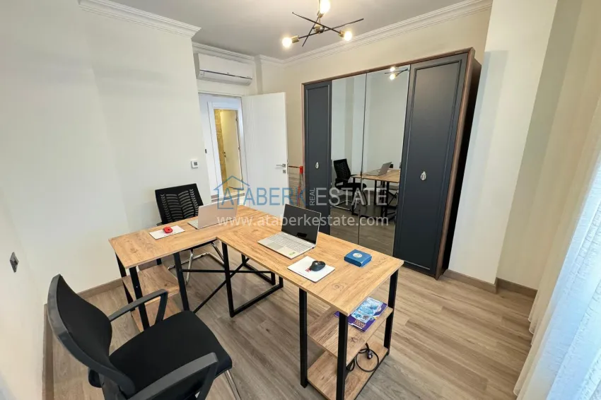 Purchase Semi-detached triplex villa in Kargicak area, furnished in a cottage complex 20 