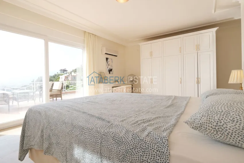 Purchase Gorgeous private villa with panoramic views and guest bungalow in Kestel, Alanya 19 