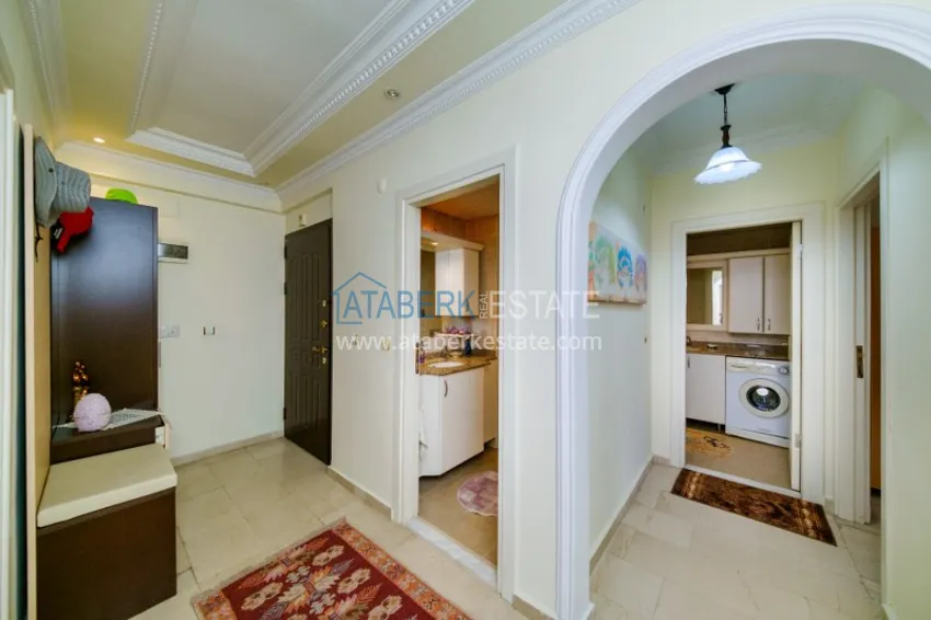 Purchase Property for a residence permit in the center of Alanya, Three-room apartment with furniture 1 