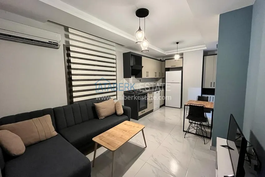 One bedroom apartment with furniture in Teje district, Mersin 1 