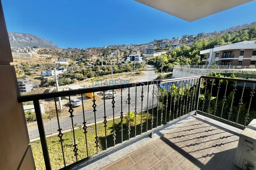 Purchase  Semi-detached two-level villa with furniture and garden in Kargicak, Alanya 8 