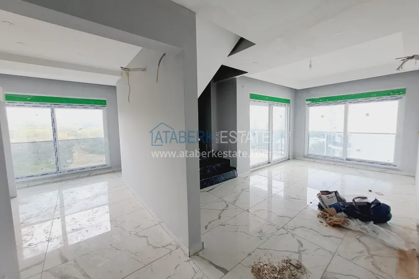 Purchase 2+1 duplex penthouse in the Avsallar area — separate kitchen and sea view 2 