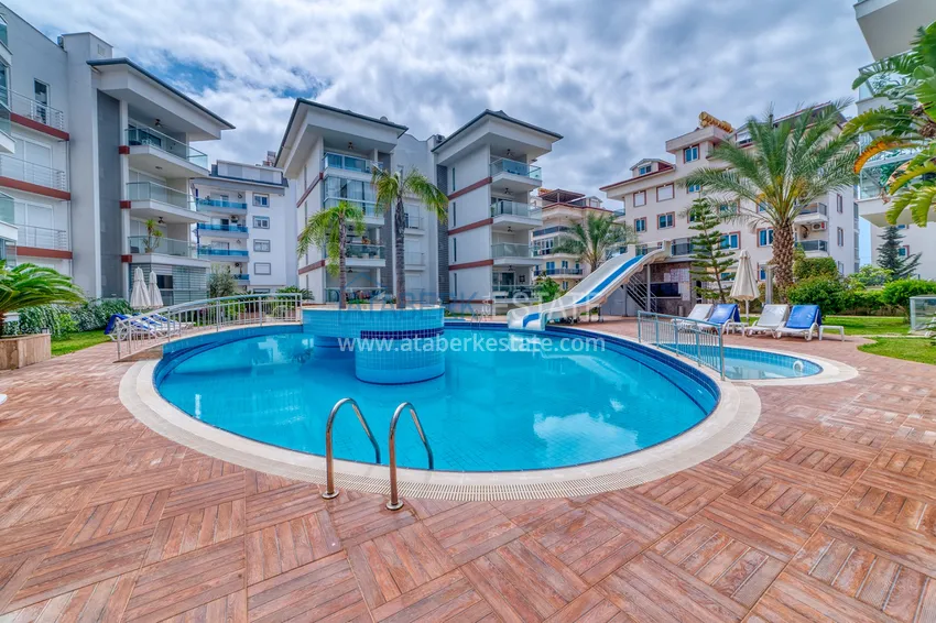 Furnished three-room apartment in Oba, Alanya 2 