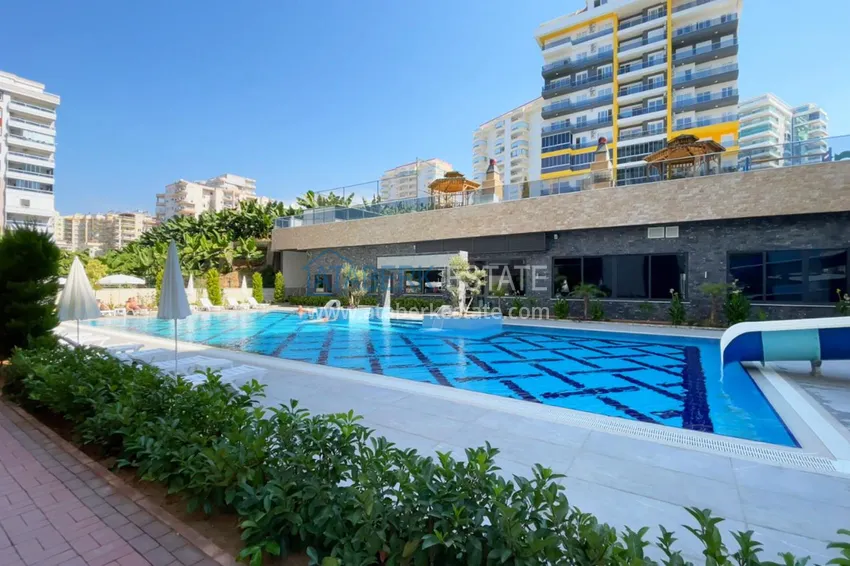 1+1 apartment in Mahmutlar with furniture and mountain views 3 