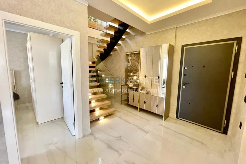 Purchase Garden duplex with modern interiors in a new residential complex, Oba district, Alanya 3 