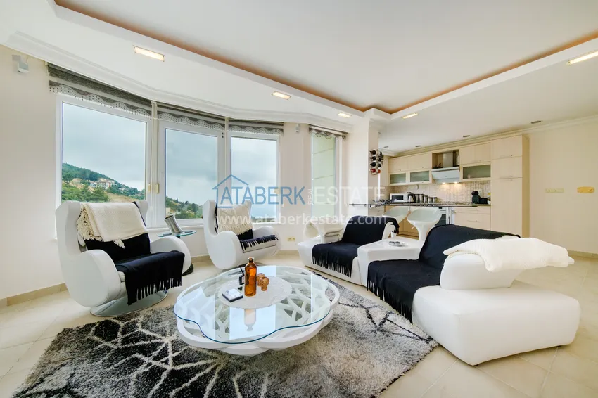 Purchase  Spacious furnished duplex with views in the prestigious area of Alanya - Bektash 3 