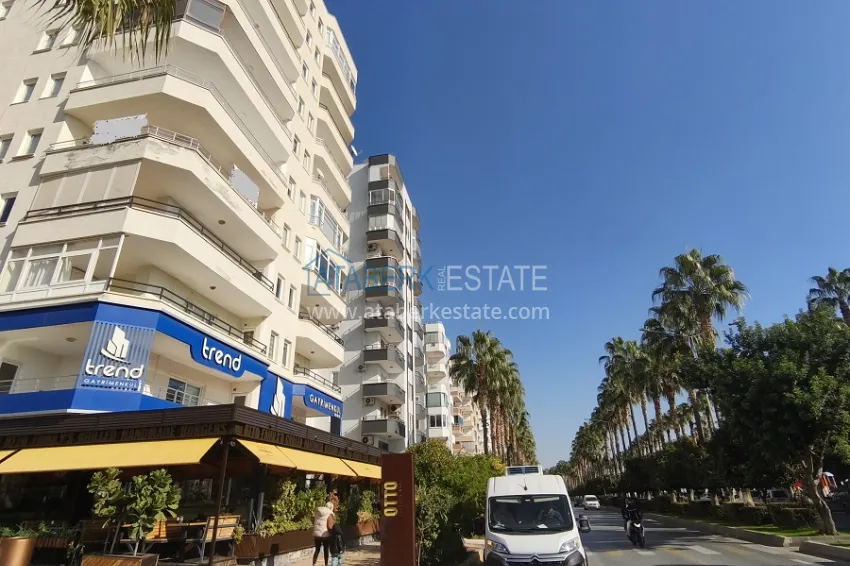 3+1 linear apartment after major repairs on the first line — Mersin, Yenisehir district 3 