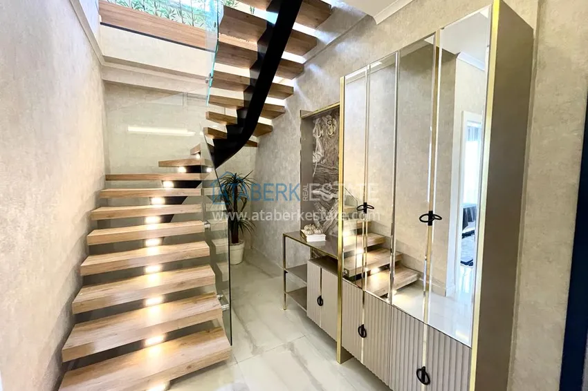 Purchase Garden duplex with modern interiors in a new residential complex, Oba district, Alanya 4 