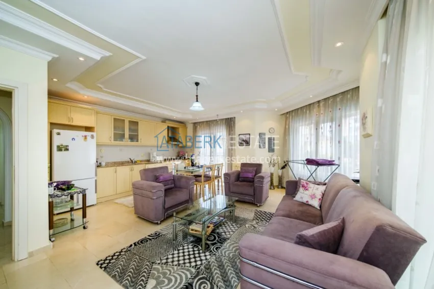 Purchase Property for a residence permit in the center of Alanya, Three-room apartment with furniture 4 