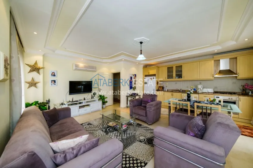 Purchase Property for a residence permit in the center of Alanya, Three-room apartment with furniture 5 