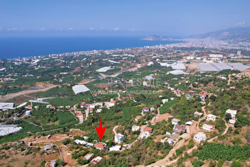 Gorgeous private villa with panoramic views and guest bungalow in Kestel, Alanya 5 