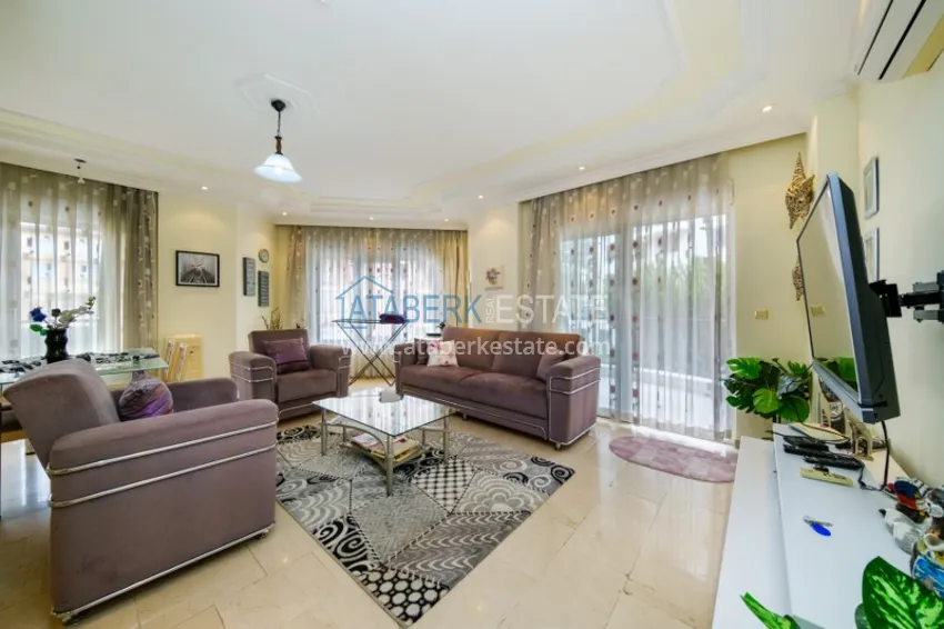 Purchase Property for a residence permit in the center of Alanya, Three-room apartment with furniture 6 