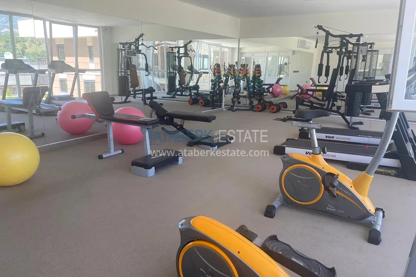 Semi-detached two-level villa with furniture and garden in Kargicak, Alanya 13 