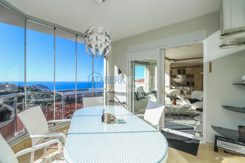Purchase  Spacious furnished duplex with views in the prestigious area of Alanya - Bektash 7 