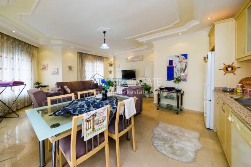 Purchase Property for a residence permit in the center of Alanya, Three-room apartment with furniture 7 