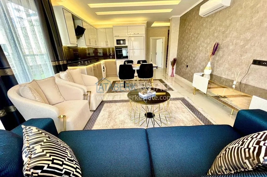 Purchase Garden duplex with modern interiors in a new residential complex, Oba district, Alanya 8 