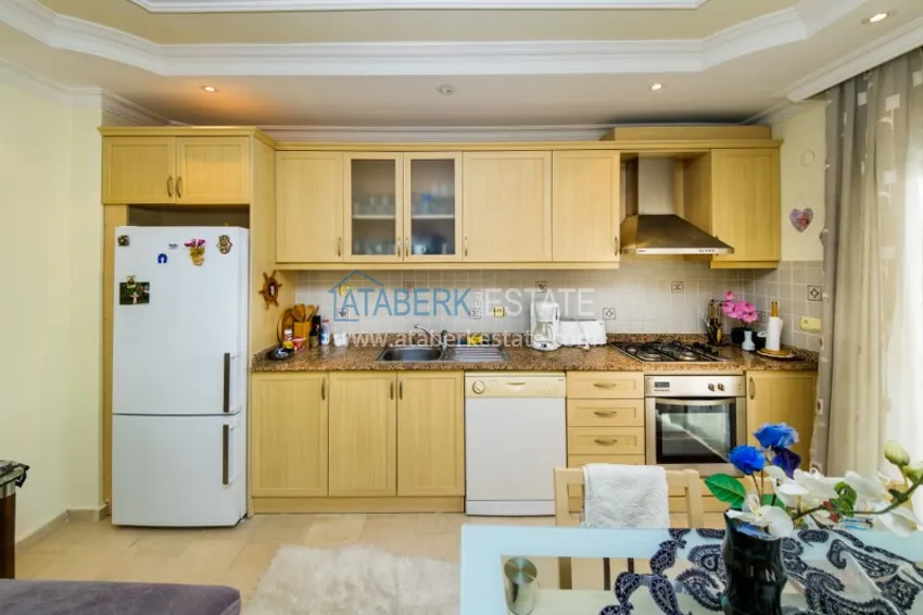 Purchase Property for a residence permit in the center of Alanya, Three-room apartment with furniture 8 