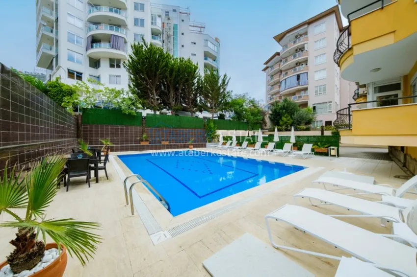 Property for a residence permit in the center of Alanya, Three-room apartment with furniture 8 