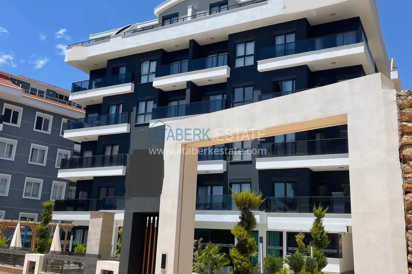 Garden duplex with modern interiors in a new residential complex, Oba district, Alanya 9 