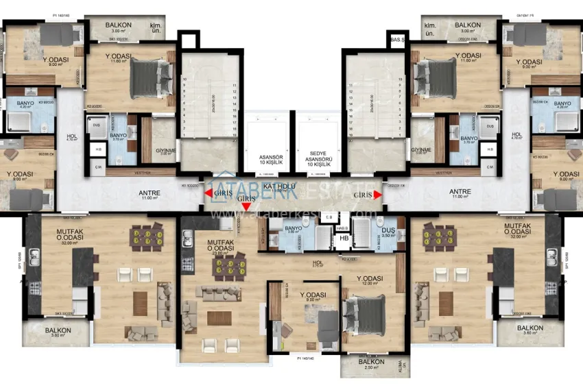 Buy cheap Investment property under construction in Mersin, Mezitli district 1 