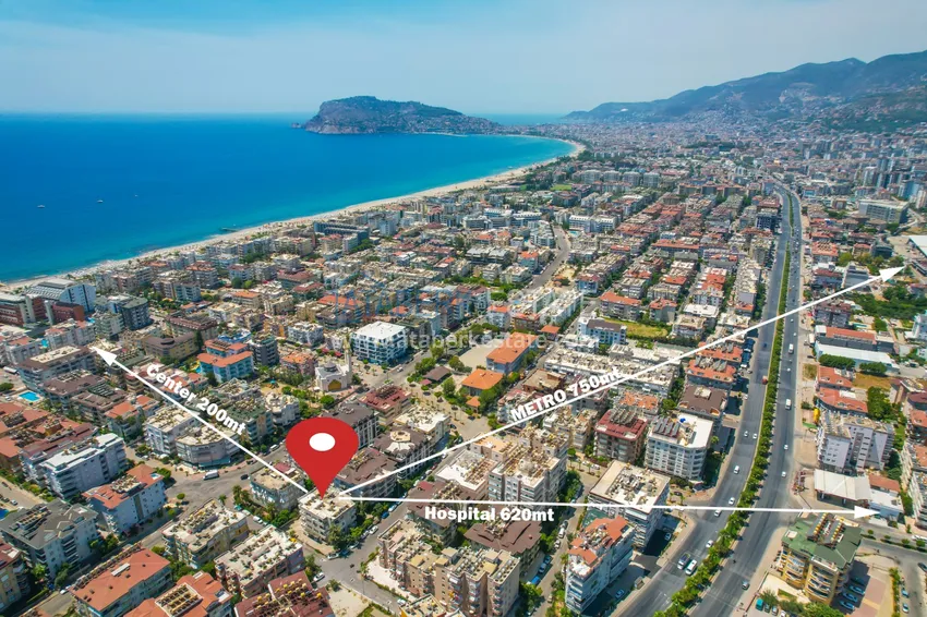 2+1 apartment in Alanya, Oba district in a new residential complex  1 