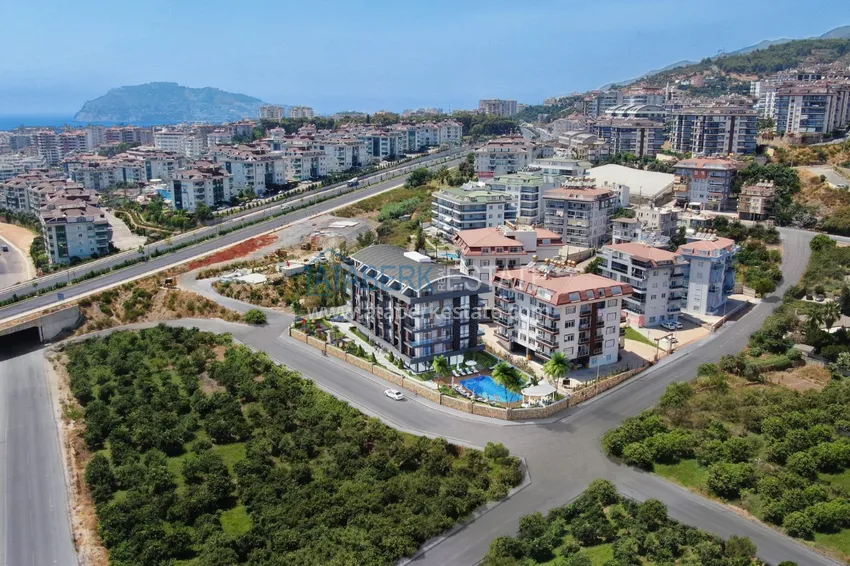 Modern turnkey one-bedroom apartment in a new complex — Alanya, Oba district  1 