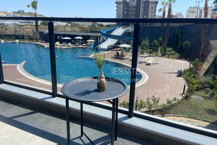 Purchase  Furnished 2+1 apartment in a comfortable complex — Alanya, Avsallar district 11 