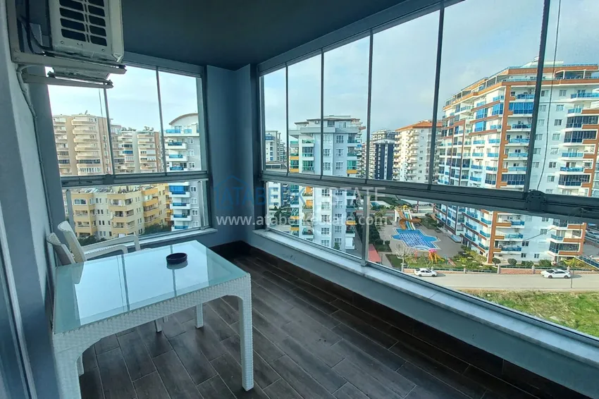Purchase  1+1 apartment in Mahmutlar, turnkey with a glazed balcony in a modern complex 11 
