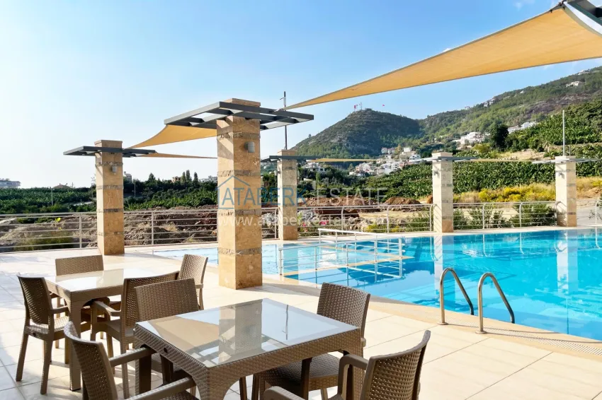 Real estate for a residence permit. Furnished duplex penthouse in Alanya, Cikcilli district 11 