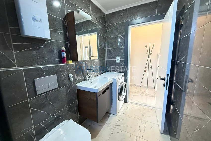 Purchase  Turnkey one-bedroom apartment in a comfort-class complex — second coastline, Kargicak district, Alanya  11 