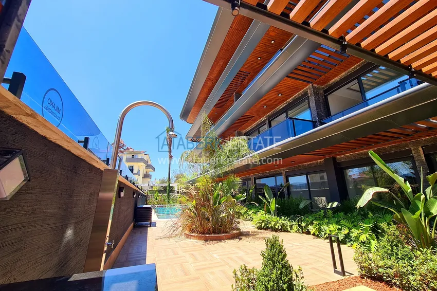 Three-room apartment with access to the garden in a luxury complex — Alanya city center, Büyühasbahce district 15 