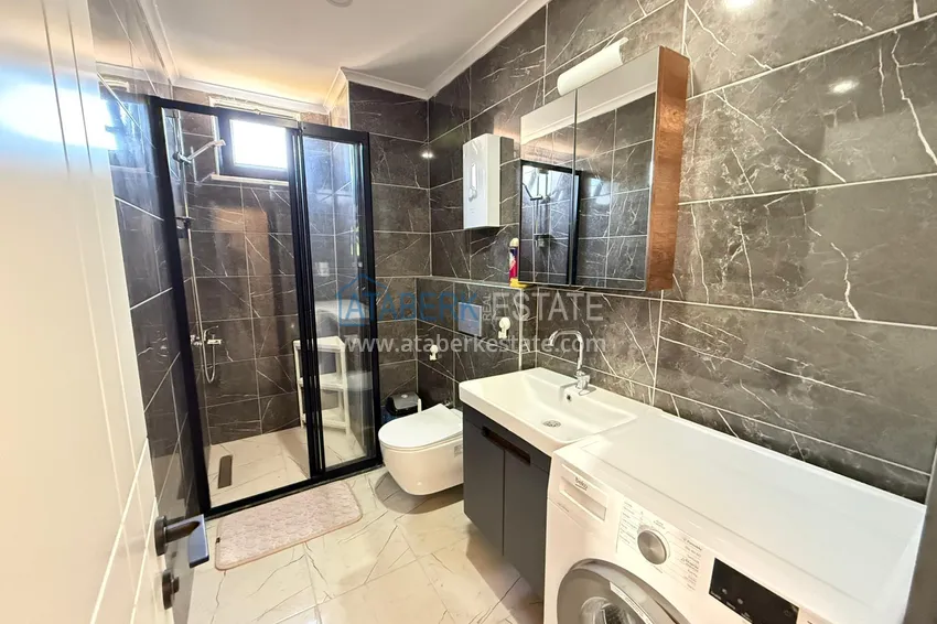 Purchase  Turnkey one-bedroom apartment in a comfort-class complex — second coastline, Kargicak district, Alanya  12 