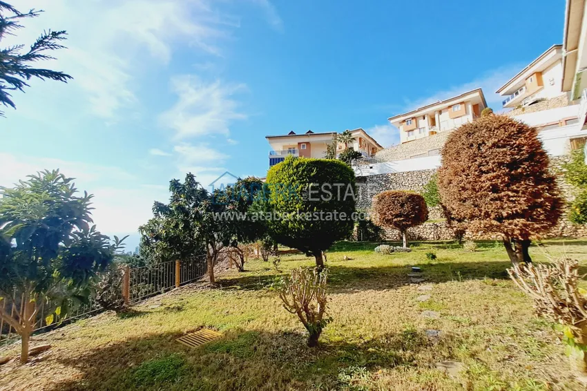 Furnished townhouse with panoramic views in Alanya, Kargicak district 13 