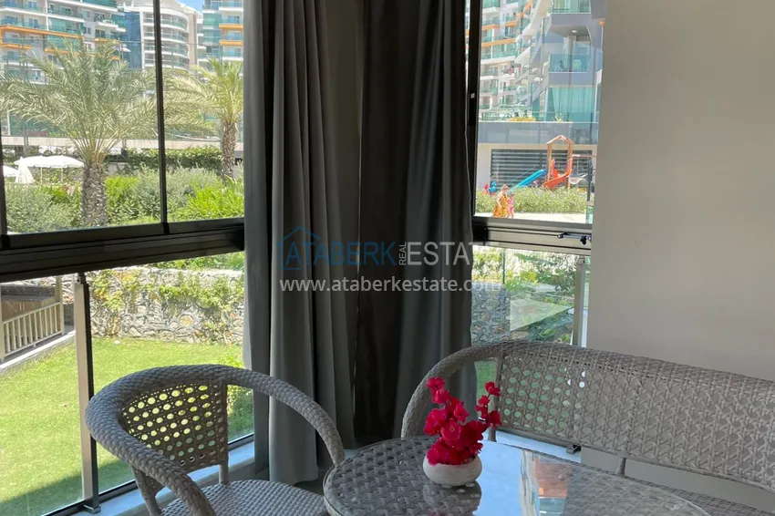 Purchase Furnished one-bedroom apartment in a residence with hotel infrastructure — Alanya, Avsallar district 14 