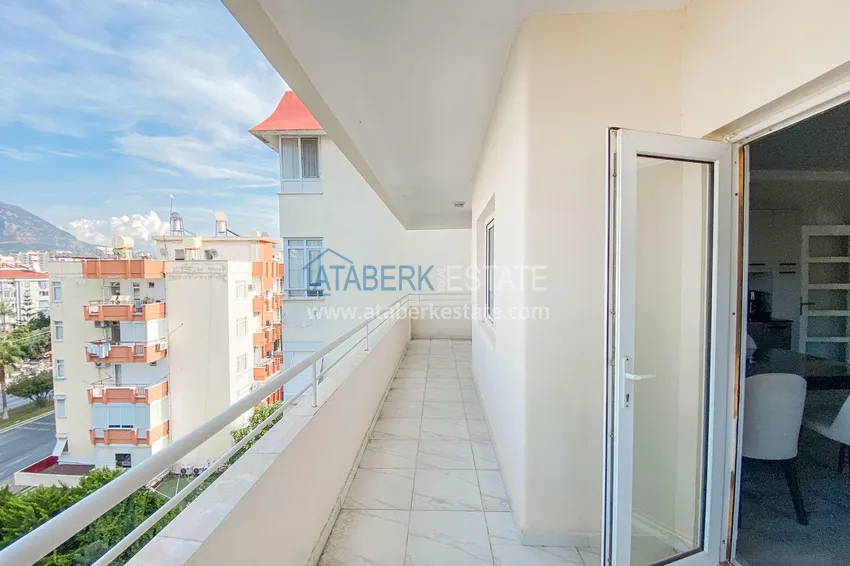 Purchase  3+1 linear apartment with furniture in Oba, Alanya  14 