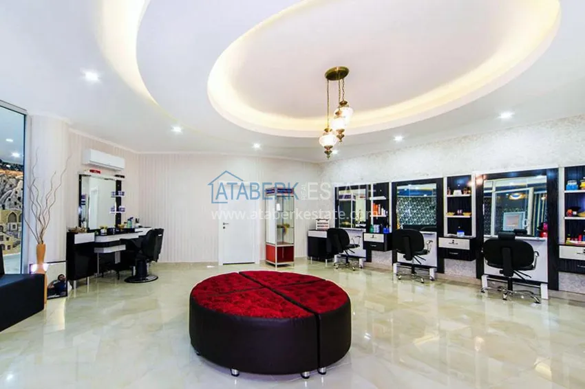 Turnkey three-room apartment in Alanya, Oba district in a premium residence 14 