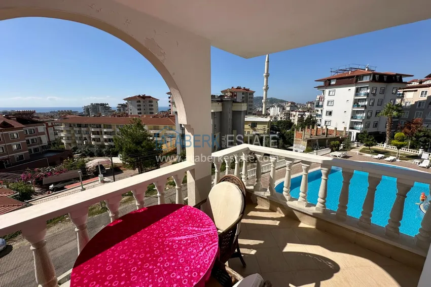 Purchase  Real estate for a residence permit! Two bedroom apartment with sea view in Alanya, Cikcilli district 16 