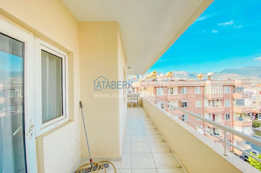 Purchase  3+1 linear apartment with furniture in Oba, Alanya  15 
