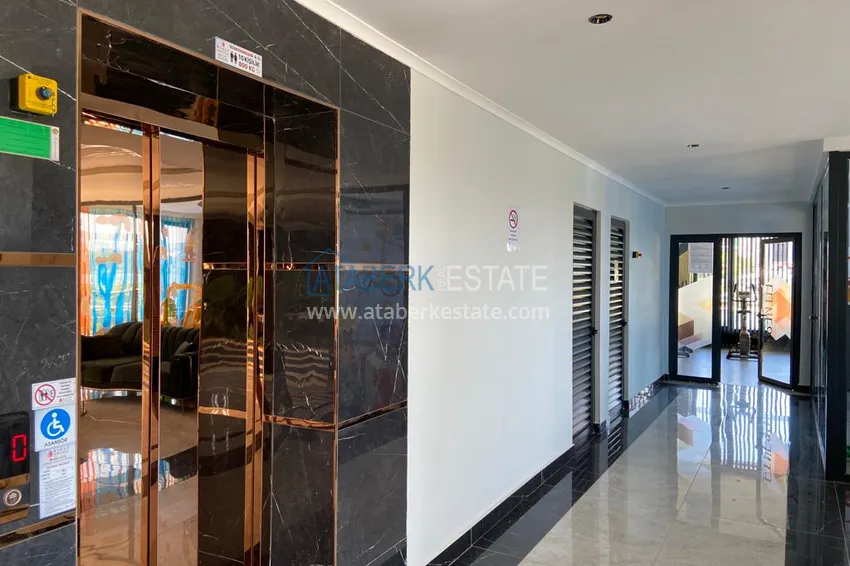 Modern turnkey one-bedroom apartment in a new complex — Alanya, Oba district  17 