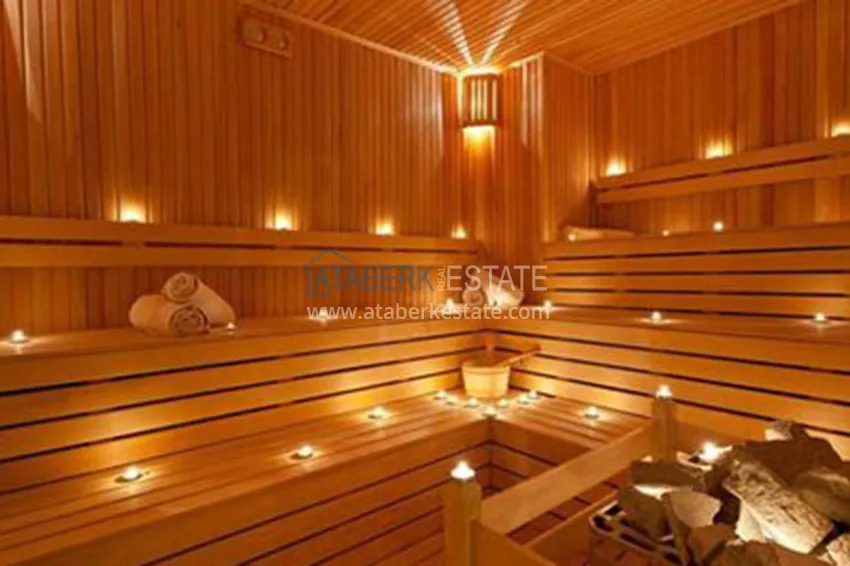 Turnkey three-room apartment in Alanya, Oba district in a premium residence 18 