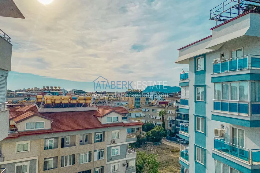 Purchase  3+1 linear apartment with furniture in Oba, Alanya  18 