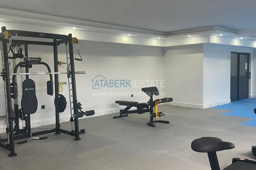 Furnished 1+1 apartment in a new modern complex in Gazipasa 28 